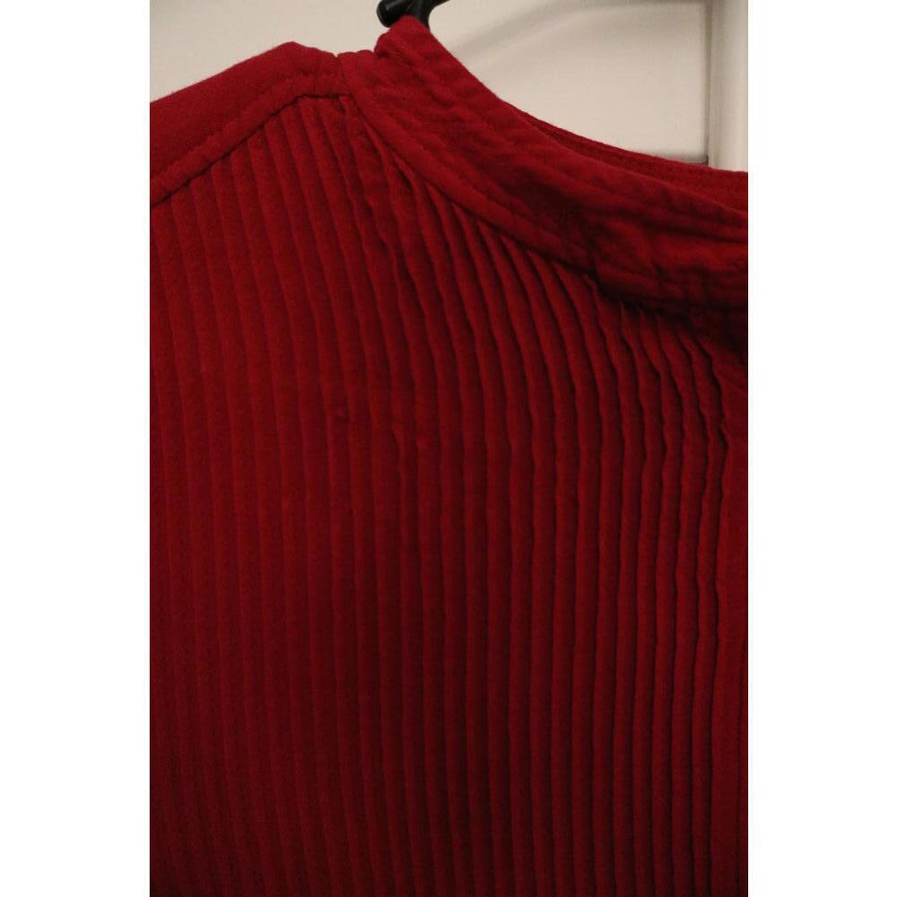 Sundance Mystic Falls pleated pintuck popover tunic top in magenta size Medium - Picture 7 of 8